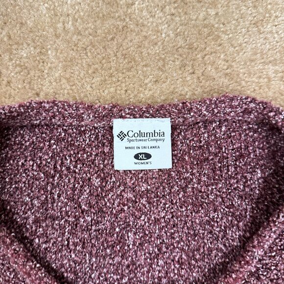 Women's Columbia Purple Textured Baggy Sweater Size XL Lightweight - Picture 4 of 6